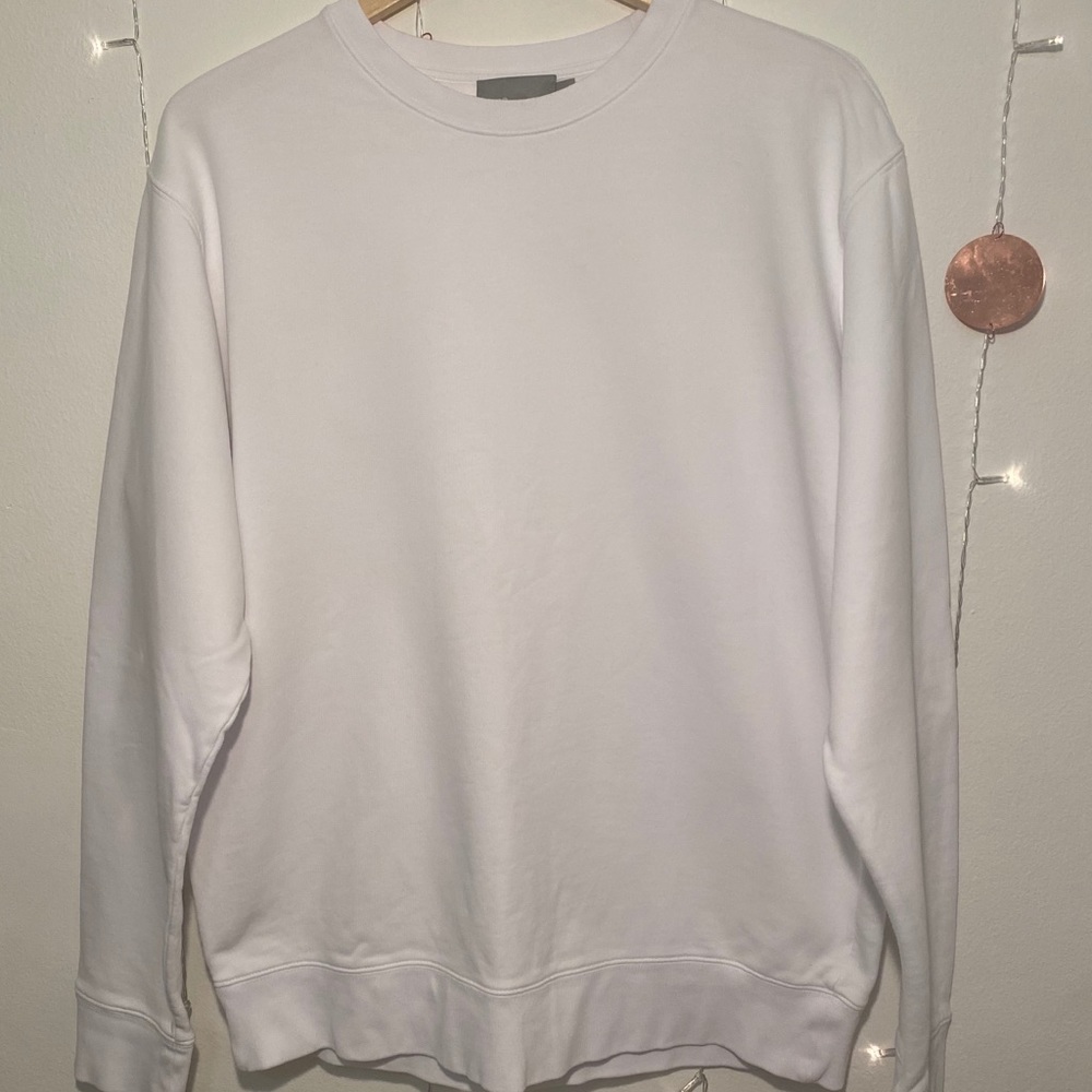 Vince men white long sleeve sweater